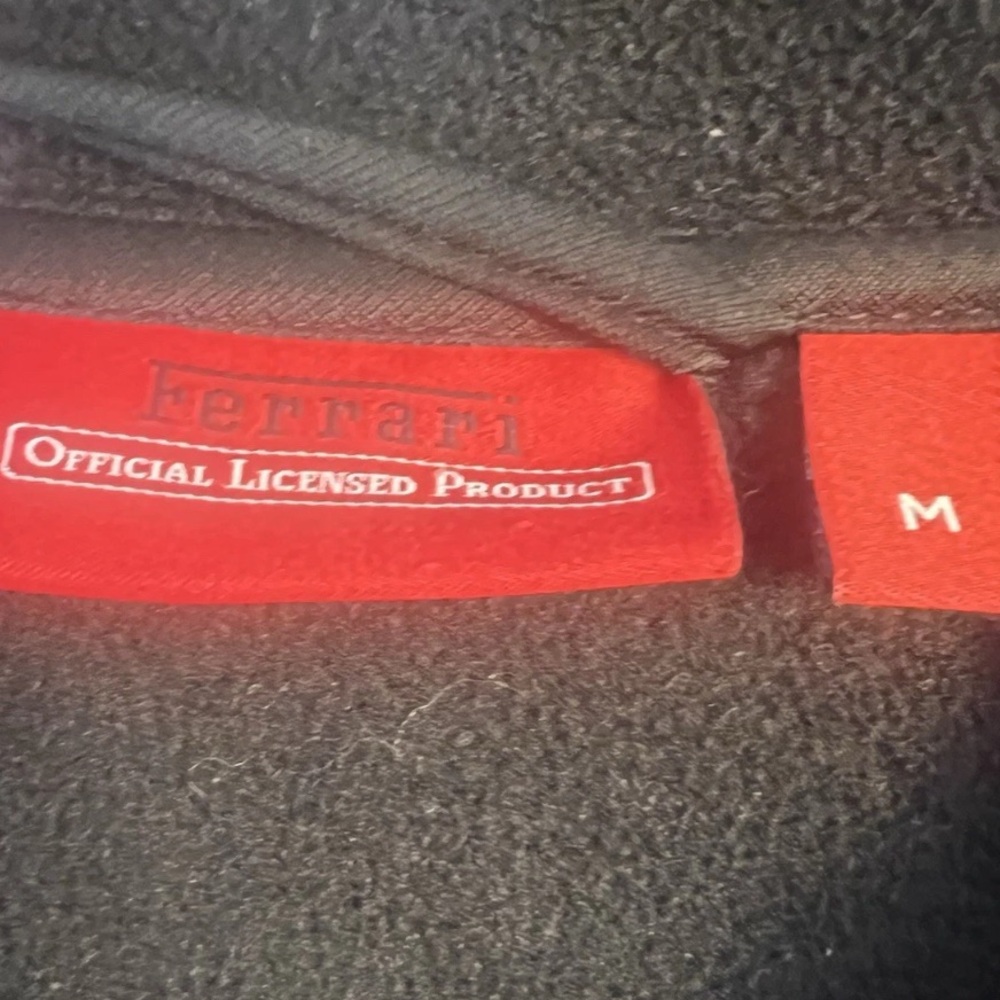 Ferrari Scuderia official Lifestyles Jacket Women Black Full Zip Up Hooded M - Picture 7 of 12